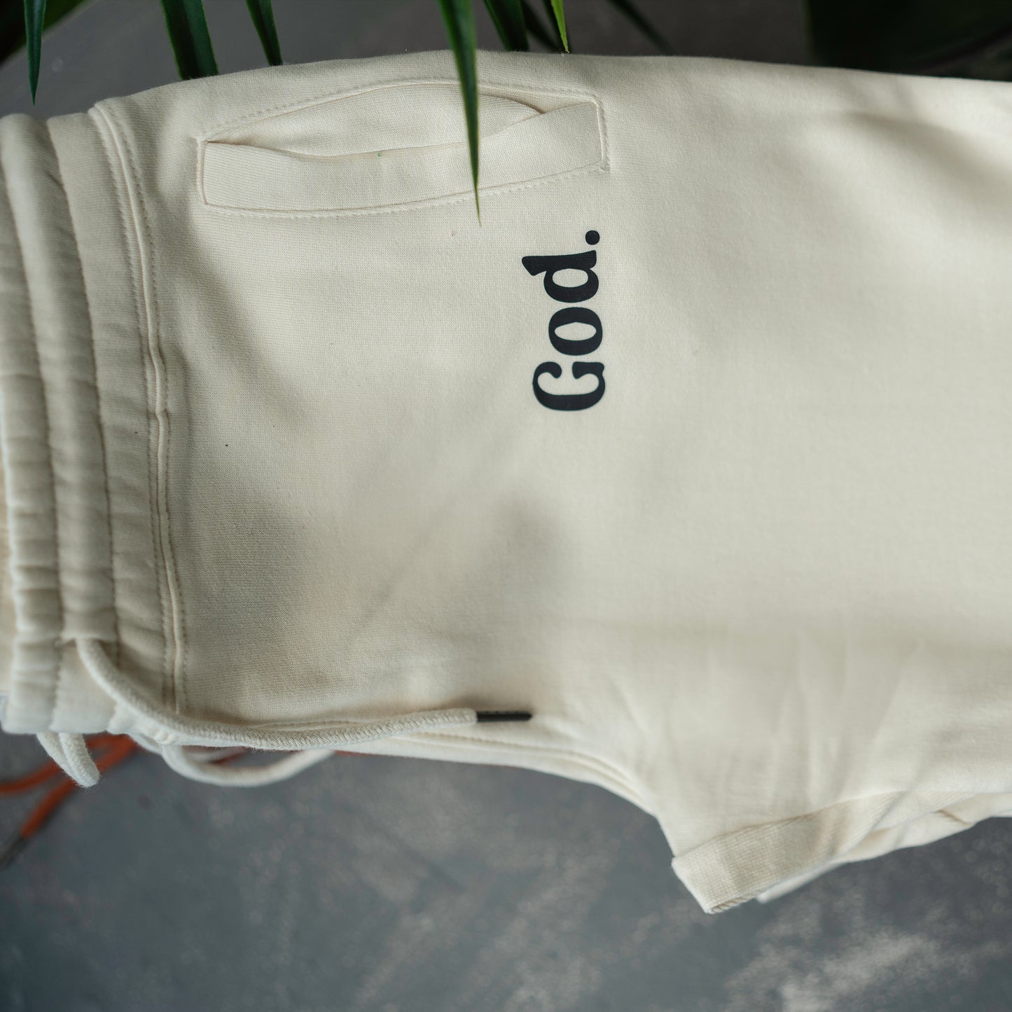 God is Here Cream Sweatpants